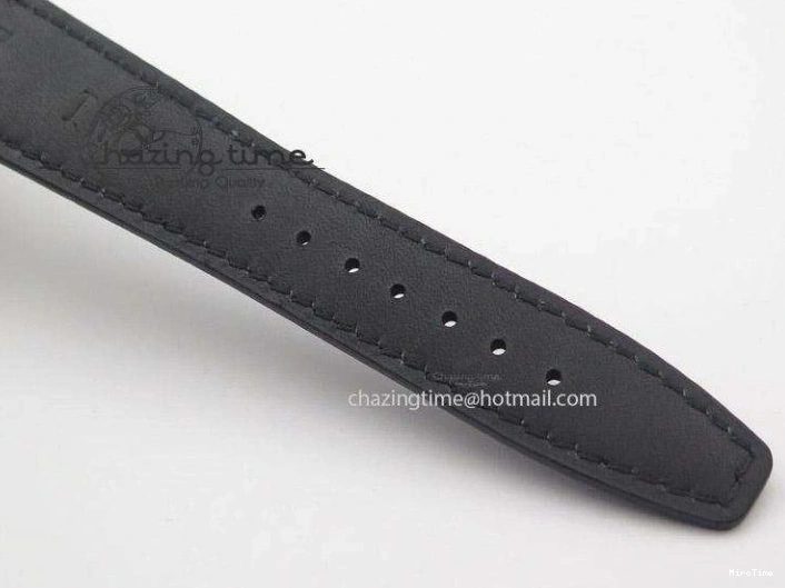 MIROTIME 0322 Portuguese IW545407 Black Dial ZF 1:1 Best Edition On Dark Blue Leather Strap DailyWear 7337